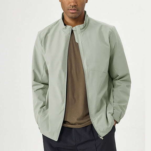 CYiJun Jackets for Men Winter Waterproof Windproof Outdoor Zip Up Casual Outerwear Coat