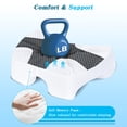 thumbnail image 2 of Almohada para dormir de lado Eliteguard, altura mejorada, agujero para brazos, gris, 2 of 8