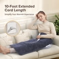 thumbnail image 4 of Heating Pad for Back Relief, Sable XXX-Large 33''×17'' Extra Large Electric Heating Pads for Cramps Neck and Shoulders,Moist & Dry Heat Therapy,2H Auto Off, 6 Temperature Settings, Machine Washable, 4 of 9