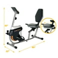 thumbnail image 4 of FITNESS REALITY R4000 Magnetic Tension Recumbent Bike with Workout Goal Setting Computer, 4 of 8