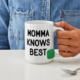thumbnail image 4 of CafePress - Momma Knows Best Large Mug - 15 oz Ceramic Large White Novelty Mug, 4 of 6