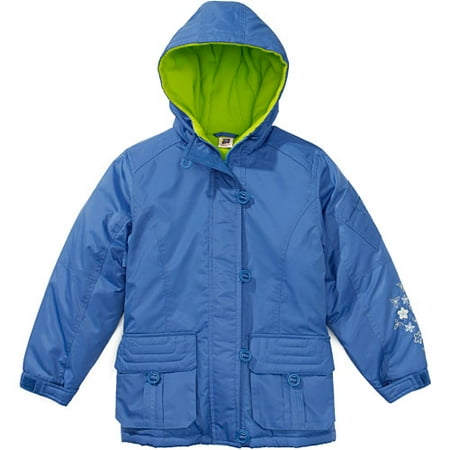 Girls' Hooded Jacket with Fleece Lining