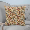 thumbnail image 4 of Pillow Covers 20x20 Set of 2, Fall Leaves Throw Pillow Covers Decorative Couch Cushion Cover, Farmhouse Beige Botanical Leaf Autumn Microfiber Soft Square Pillowcases for Bedroom Living Room Sofa, 4 of 7