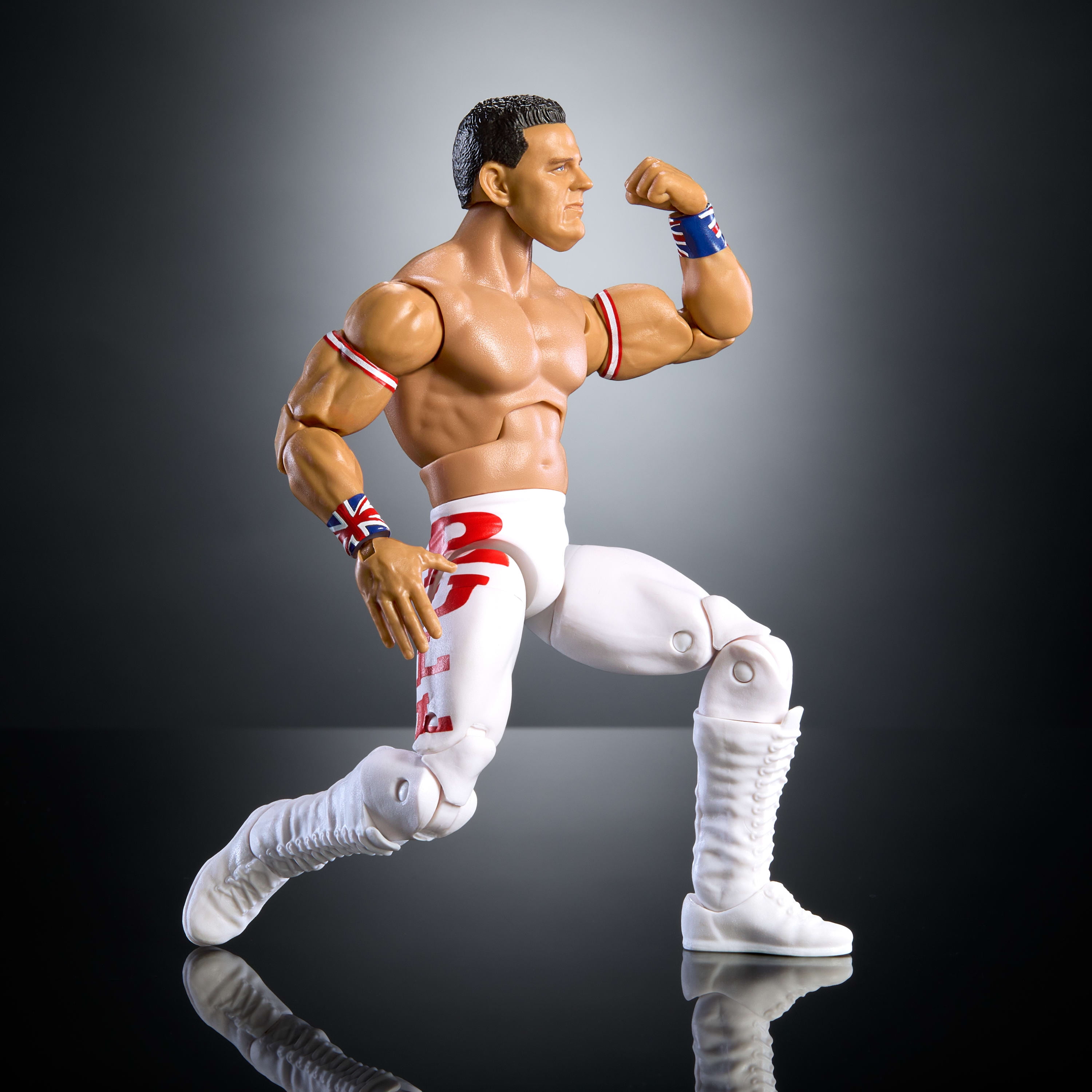 WWE Monday Night War Elite Collection British Bulldog Action Figure with Build-a-Figure Accessories
