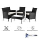 thumbnail image 2 of Sala De Exterior 4 Piezas Para Jardín y Terraza, Sillón Con Sillas y Mesa, Elegante, 2 of 4