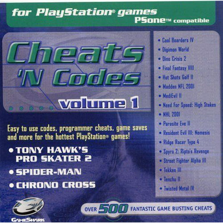 jul besked Pjece Cheats N' Codes Volume 1 PlayStation Psone - Walmart.com