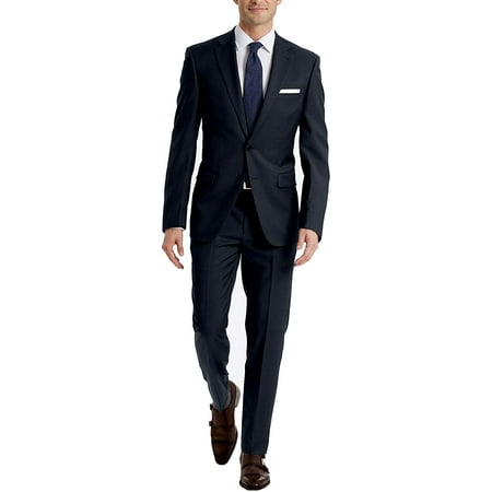 calvin klein mens x-fit slim stretch suit separate blazer (blazer and pant), navy, 40 short