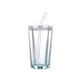 thumbnail image 2 of Fankiway Five-pointed Star Glass Color Gradient Cup Cold Drink Cup With Lid Coffee Cup Drinking Cup, 2 of 9