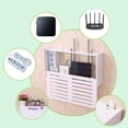 thumbnail image 4 of Gerich No Drill Cable Router Storage Box Shelf Wall Hangings Bracket Cable Organizer, 4 of 6
