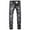 Black 1, variant on Men's Ripped Skinny Stretch Distressed Destroyed Slim Jeans Denim Pants For White,M