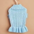 thumbnail image 5 of Turtleneck Pet Sweater Dress - Ruffled, Knit, Warm, for Small Pets, Winter Wear, 5 of 6