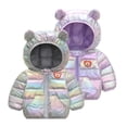 thumbnail image 6 of Chenyin Kids Baby Hooded down Cotton Jacket for Boys Girls Warm Winter Coat Zipper Puffer Jackets Toddler Glossy Wash-Free Cotton Outerwears for 9 Months-6 Years, 6 of 9