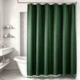thumbnail image 2 of LVRLVR 1Pc Diamond Jacquard Shower Curtain Set, Heavyweight Polyester, Tassel & Hookless 2 Styles, Bathroom Curtain with Liner or Hooks, 2 of 8