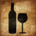 thumbnail image 2 of Grey, Jace 26x26 White Modern Wood Framed Museum Art Print Titled - Wine Shadows A, 2 of 4