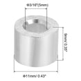 thumbnail image 2 of Unique Bargains 3/16'/5mm Wire Rope Stop Sleeve,Aluminum Crimping Loop Sleeve,Silver, 20 Pack, 2 of 5