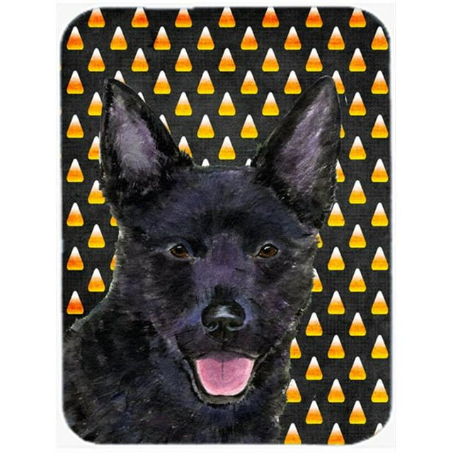 Australian Kelpie Candy Maïs Halloween Portrait Planche à Découper en Verre - Grand