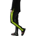 thumbnail image 3 of Ma Croix Mens Stripe Track Pants Skinny Fit Elastic Athletic Training Joggers, 3 of 6