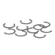 thumbnail image 2 of TKSE 10PCS Anillos De Clip De Retención, Clips En C De Fijación De Rodillo De Goma Anillos De Retención De Acero con Alto Contenido De Carbono para Máquina De Corte, 2 of 8