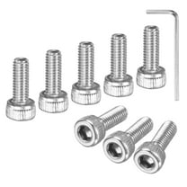 Uxcell 60-Pack M3 x 8mm Hex Socket Head Cap Screws Bolts, 304 Stainless Steel Machine Bolt Full Thread Precision Fasteners