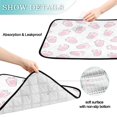 thumbnail image 3 of Washable Pet Pee Pads with Super Absorbent Reusable Training Pads for Dogs & Cats Pink Bunny Footprints, 3 of 6
