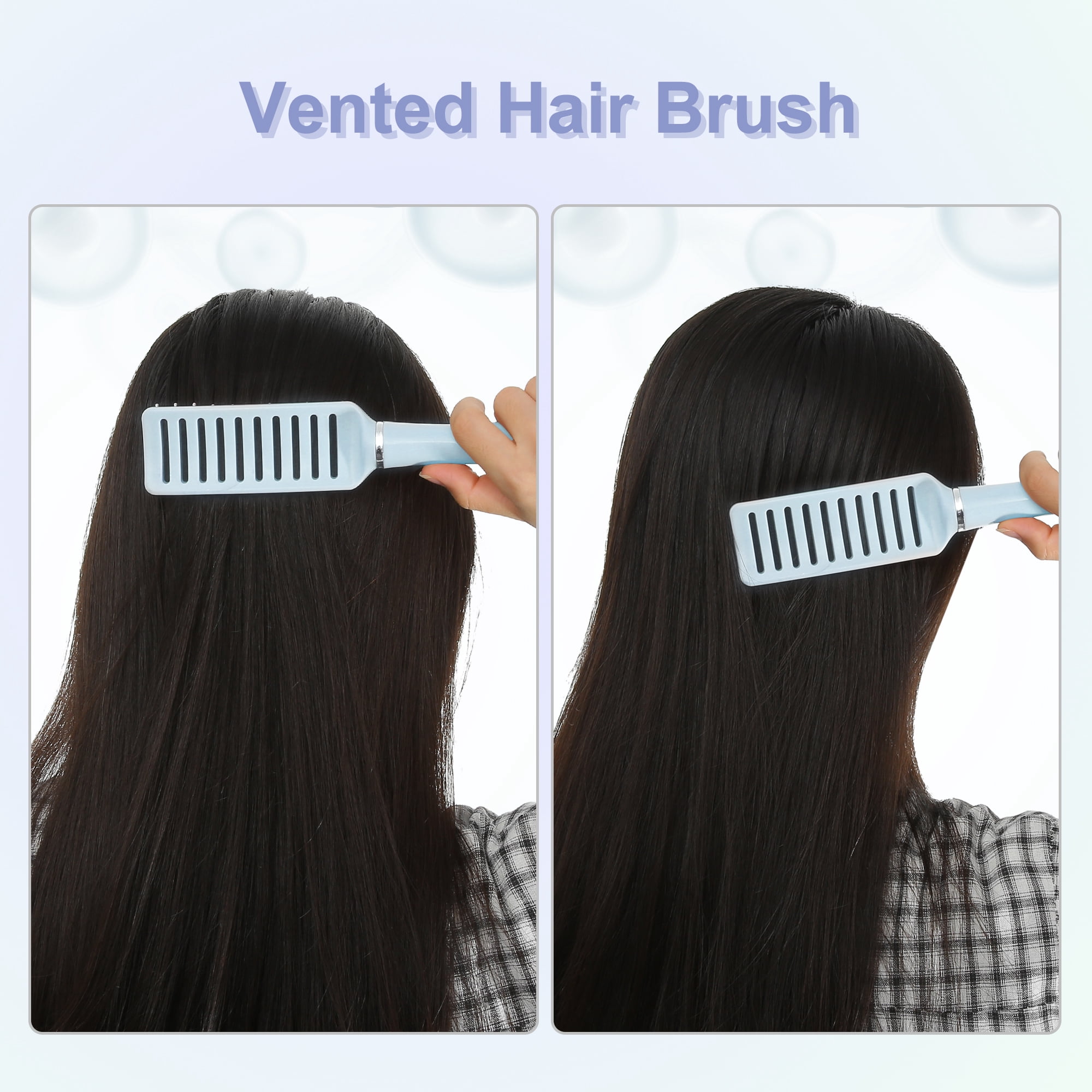 Unique Bargains 1Pc Hair Brush Detangling Brush for Women and Men Hair Brush Blue