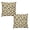 Art Deco Fan Black, variant on SereniRest 18 x 18 Art Deco Herringbone Weave Beige Polyester Decorative Pillow Cover (2 Count)