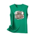 thumbnail image 3 of Baseball Mom Crew Neck Tank Tops for Women Summer Sleeveless Shirts Casual Mother's Day Tunic Tees (XL, Green), 3 of 4