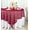 Apple Red, variant on Wedding Linens Inc. 72 in x 72 in Lace Table Overlays, Lace Tablecloths Square, Lace Table Overlay Linens, Lace Table Toppers for Wedding Decorations, Events Banquet Party Supplies (1pc) - Jade