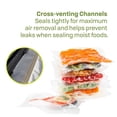 thumbnail image 4 of NESCO 8" x 20' Vacuum Sealer Bag Rolls, 2-Count BPA-Free Vacuum Seal Rolls for Custom Size Freezer Bags and Sous Vide, Works with Nesco and FoodSaver Vacuum Sealer Machines, 40 Feet Total, 4 of 11