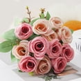 thumbnail image 2 of Pebbuoy Artificial Flower Long-lasting Fake Rose Table Centerpiece Wedding Party Decor Supplies, 2 of 9