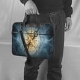 thumbnail image 5 of Lsque Vintage Compass Pattern Laptop Bag – Portable & Slim Single-Shoulder Computer Case with Adjustable Strap, Protective, Lightweight for 13”/14”/15.6” Laptops, 5 of 8