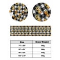 thumbnail image 6 of Xipuska Pumpkin Bed Runners for Cal King Size Bed, Decorative Bed Throws for Foot of Bed, Sunflower Buffalo Plaid Black White Check Bed Runner Sofa Throw Bedding Scarf Protector Slipcover for Bedroom, 6 of 6