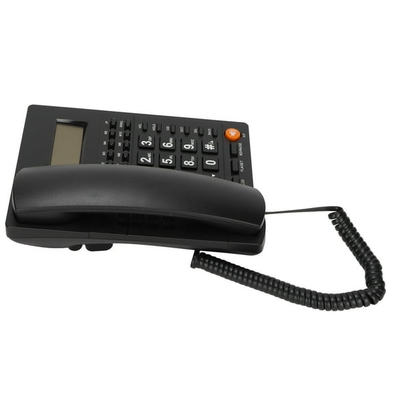 Landline L019 Hotel Landline Caller ID Battery Free Adjustable Brightness Office Landline Telephone for Hotel Office Home