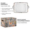 thumbnail image 2 of Yayeee Canvas Storage Basket with Handles for Shelves Fabric Bins Closet Organizer, Gray Llama Pattern, 2 of 8