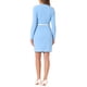thumbnail image 3 of INSPIRE CHIC Vestido de Oficina Elegante para Mujer con Escote Corazón, Cinturón y Corte Lápiz M Azul Cielo, 3 of 6