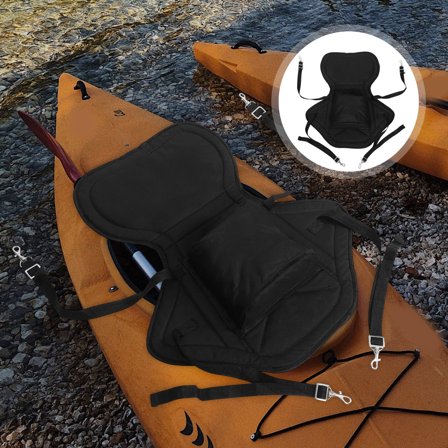 Minkissy Replacement Kayak Seat with Ergonomic Design for Kayak Use, Black, 1 Set - Comfortable and