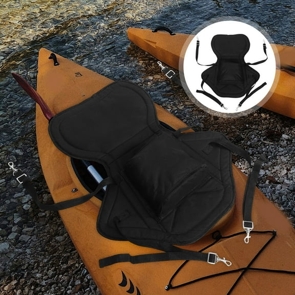 Minkissy Replacement Kayak Seat with Ergonomic Design for Kayak Use, Black, 1 Set - Comfortable and