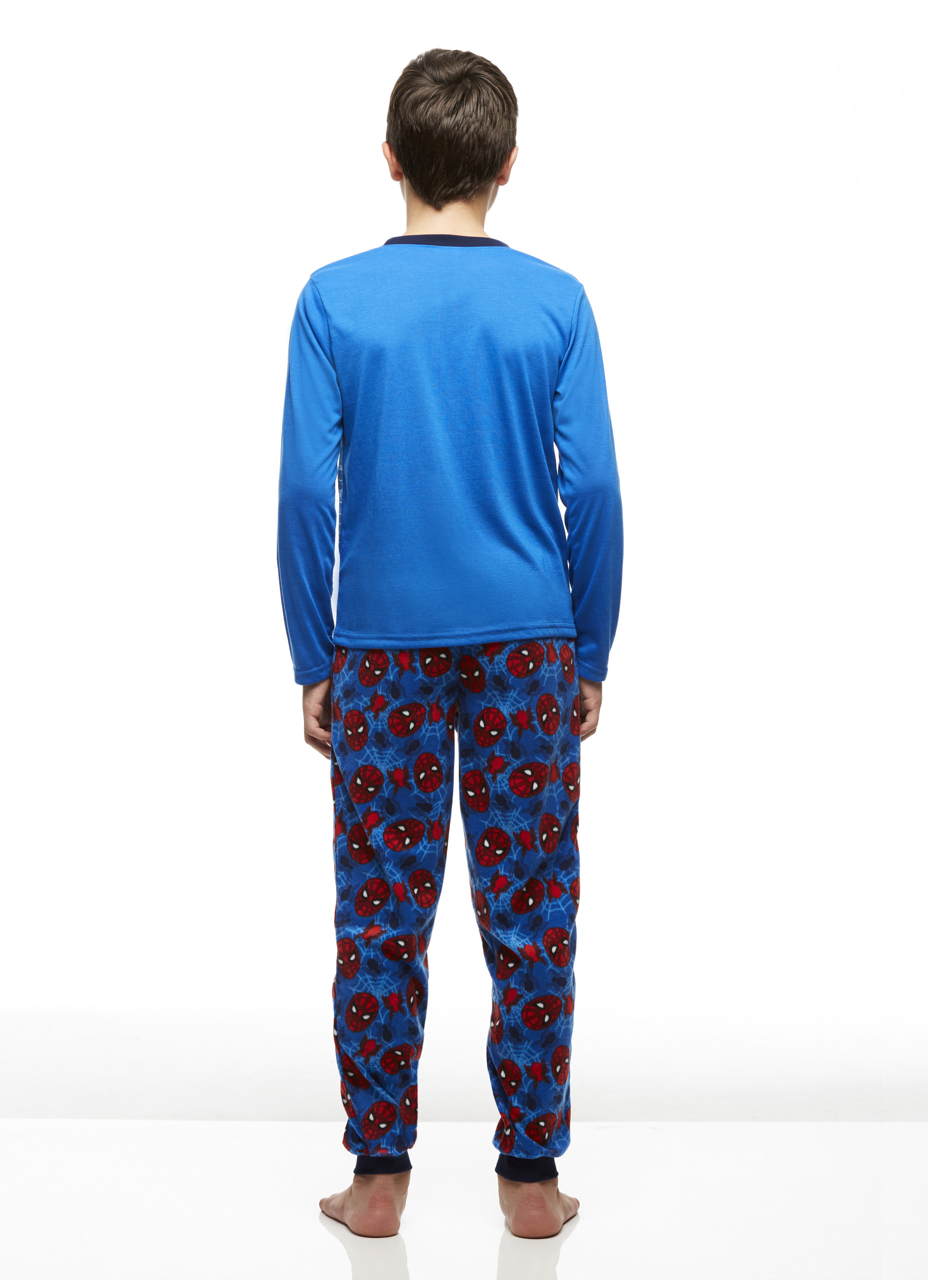 Big Boys 2Piece Pajama Set, LongSleeve Jersey Top and Fleece Jogger Pants, SpiderMan, by