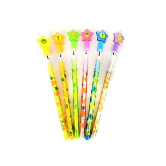 24 Pcs Pineapple Multi Point Pencils