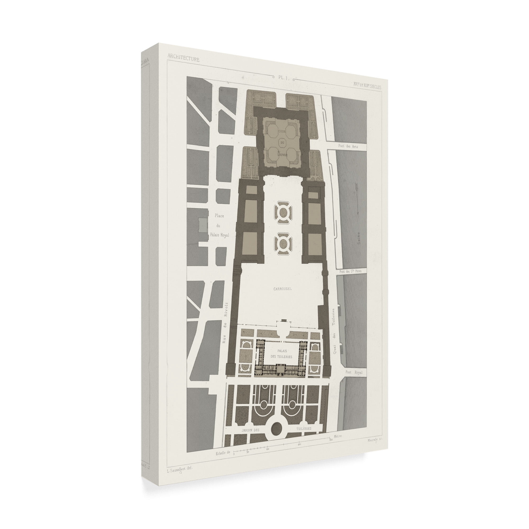 Palais Des Tuileries, Paris II' Canvas Art by Vision Studio