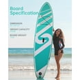 thumbnail image 4 of Naipo Planche de Stand-Up Paddle 10 Pieds Planche de Paddle Gonflable avec Pompe 120 Pieds' * 32 Pieds' * 6 Pieds' Planche de Paddle et Accessoires Sac à Dos Laisse de Paddle ISUP Pêche Yoga pour Adulte & Jeunesse & Enfants, 4 of 9