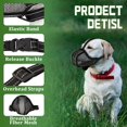 thumbnail image 3 of Adjustable Soft Dog Muzzle Basket for Small, Medium & Large Breeds - Prevents Biting, Licking & Chewing - Reflective Strap for Grooming & Daily Activities., 3 of 4
