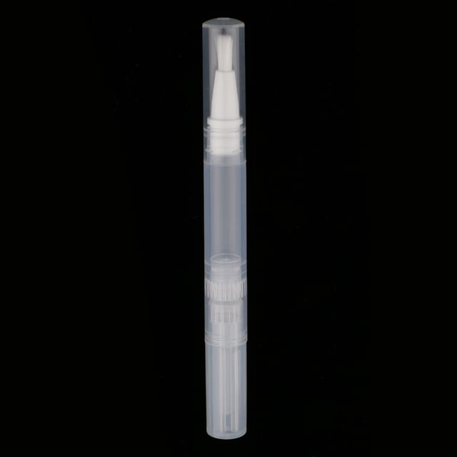 Tubos de brillo de labios de contenedor cosmético de bolígrafo giratorio de aceite de uñas vacío con aplicadores de punta de cepillo, paquete de 10 pi Baoblaze tubo de envase cosmético