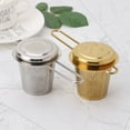 thumbnail image 3 of Stainless Steel Infuser Strainer with Lid and Handle Reusable Mesh for Home Kitchen Dining Room Drinking, 3 of 5