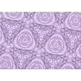 thumbnail image 1 of Ahgly Company Machine Washable Indoor Rectangle Transitional Purple Flower Purple Area Rugs, 6' x 9', 1 of 7