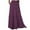 Purple, variant on JNGSA Womens High Waist Pleated Skirt Comfort Tie Elastic Waist Maxi Skirts with Pocket
