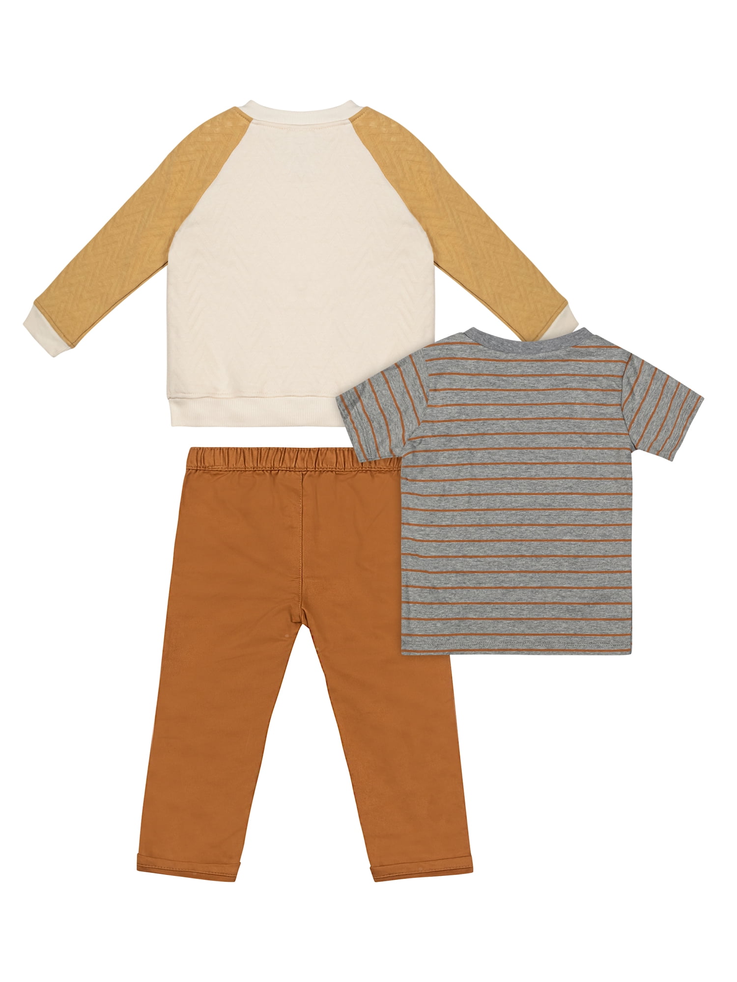 Little Lad Toddler Boys' Tee and Pant, 3-Piece Set, Sizes 2T-4T