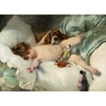 thumbnail image 2 of Bruno Piglhein 24x18 Black Ornate Framed Double Matted Museum Art Print Titled: Christmas Morning, 2 of 5