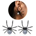 thumbnail image 2 of Spiders Studs Earrings Ear Studs Unique Style Ear Pins Fashionable Ear Jewelry, 2 of 12