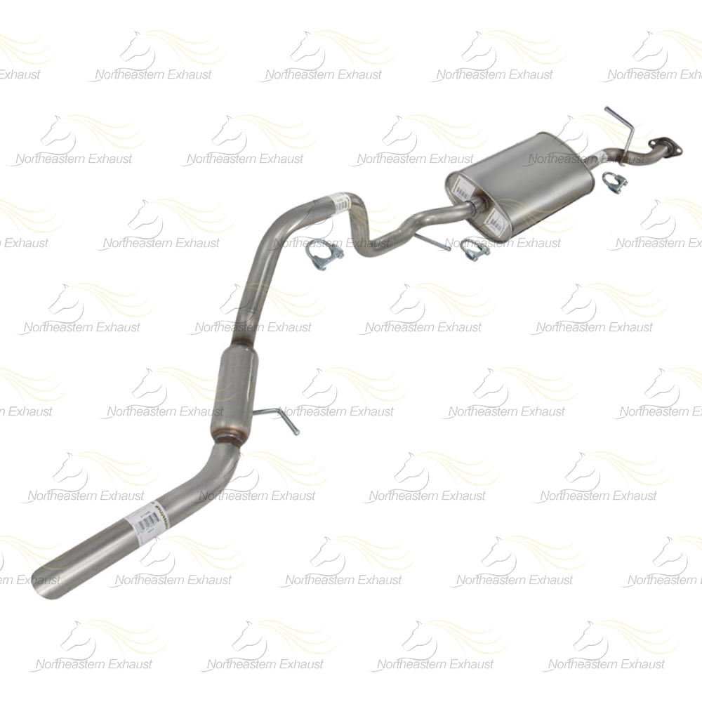Northeastern Exhaust | Stainless Steel Tail Pipes, Muffler & Intermediate Pipe System Fits 2006–2010 Ford Explorer 4.0L SUV & Mercury Mountaineer 4.0L SUV – Direct Fit